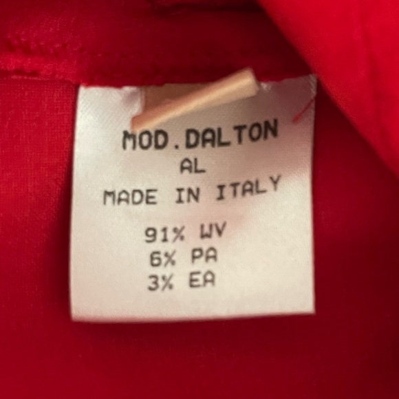 MOD DALTON Made In Italy Women’s Xmas Red Wide Leg w/Belt Loops Pants-Size L/XL - Picture 3 of 7